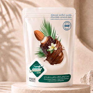 خرما شکلاتی مغزدار وانیل پیکسر-250 گرم